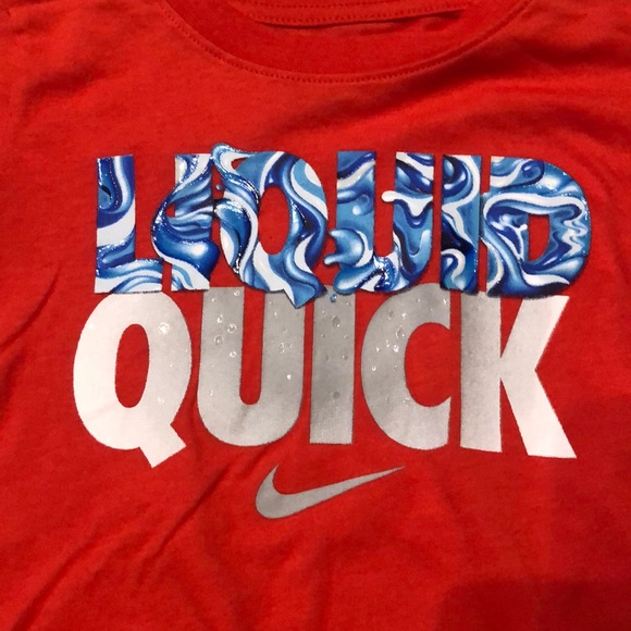 crimson red nike shirt